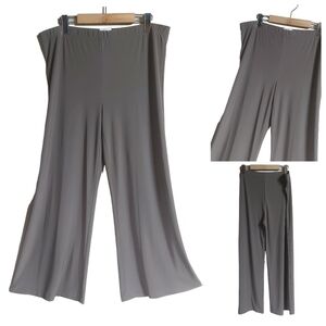 Vintage Terra Nostra Stretchy, Elastic Waist, Wide Leg Trouser Leggings Size XL